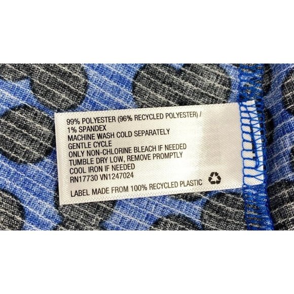 -New Ava & Viv Women's Long Sleeve Sweetheart Knit Blouse - Blue Polka Dot XXL - Picture 9 of 9